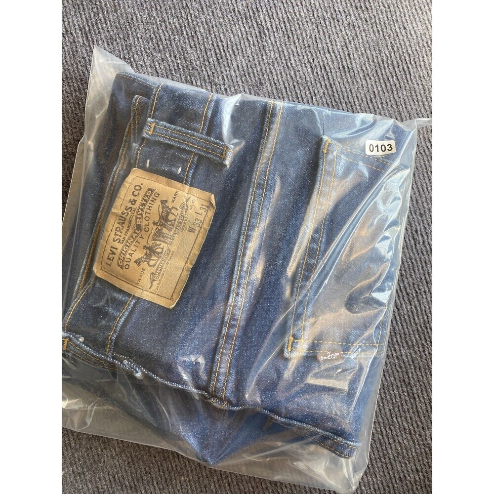 Vintage Levis Jeans 80s Mens 33x31 Blue Relaxed Tapered Orange Tab Made In USA - Picture 7 of 7